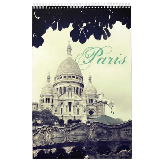 Paris Photography Montmartre Sacré-Coeur Fotokunst Kalender (Hoes)