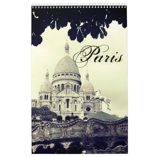 Paris Photography Montmartre Sacré-Coeur Fotokunst Kalender (Hoes)