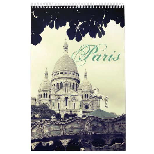 Paris Photography Montmartre Sacré-Coeur Fotokunst Kalender (Hoes)
