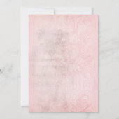  Paris Pink Black Sweet 16 Birthday Kaart (Achterkant)