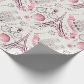 Paris Pink Cadeaupapier (Hoek)