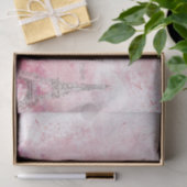 Paris Pink  Distressed Tissue Paper Tissuepapier (Geschenk)