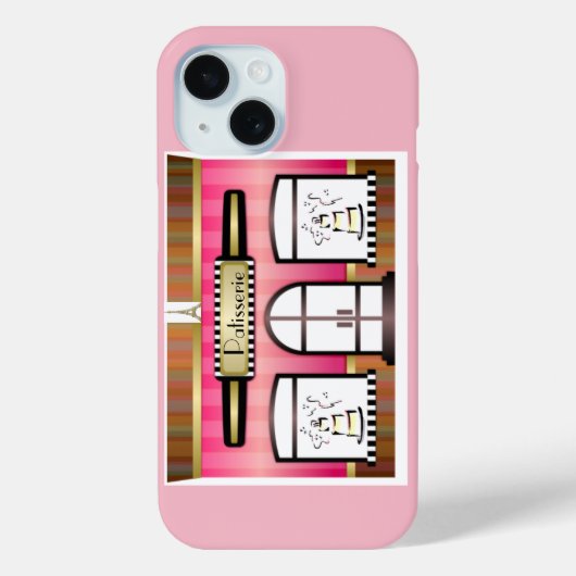 Paris Pink French Patisserie Case-Mate iPhone Case (Achterkant)