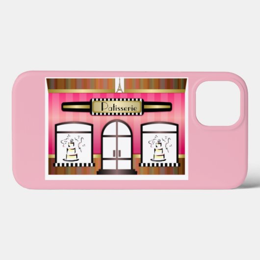 Paris Pink French Patisserie Case-Mate iPhone Case (Achterkant (horizontaal))