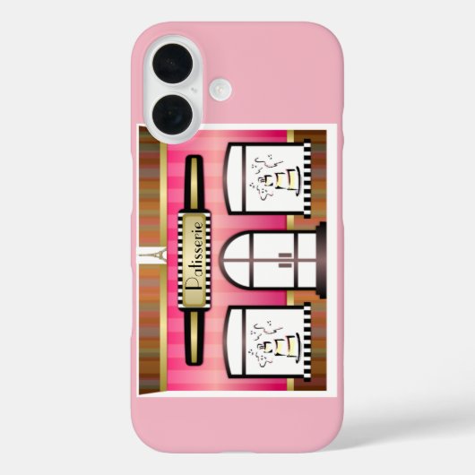 Paris Pink French Patisserie Case-Mate iPhone Case (Achterkant)