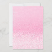 Paris Pink Glitter Lights Sweet 16 Kaart (Achterkant)