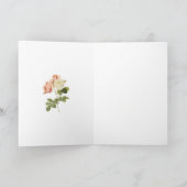 Paris Pink Rose  romantische Kaart (Binnen)