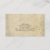  Paris Pink Roses Lock & Key Boutique Chic Visitekaartje (Achterkant)