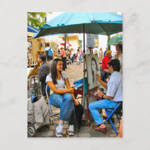 Paris, Place de Theater, Montmatre 9 Briefkaart