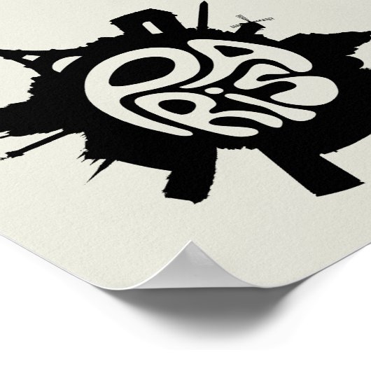 Paris Planet Typography poster (Hoek)