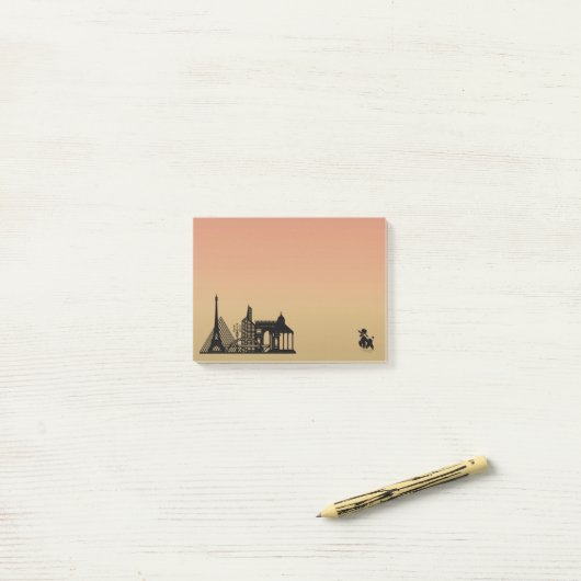 Paris' poedelnotities post-it® notes (Op bureau)