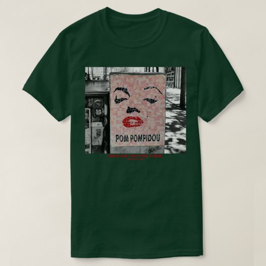 Paris Pom Pompidou T-shirt (Design voorkant)