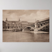Paris Pont Bridge Poster (Voorkant)