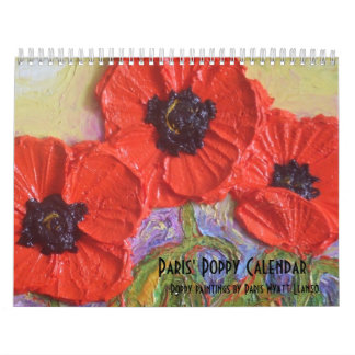 Paris' Poppy Calendar Kalender