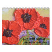 Paris' Poppy Calendar Kalender (Hoes)
