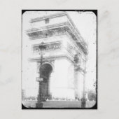 Paris Post Card, Arc de Triomphe, B&W Briefkaart (Voorkant)