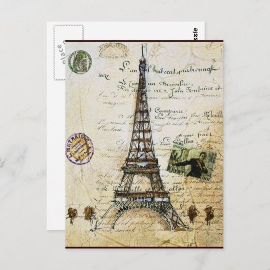  PARIS POST CARD BRIEFKAART (Voorkant / Achterkant)