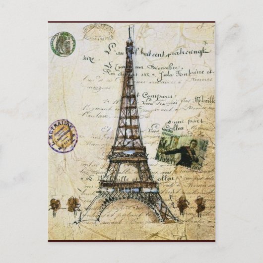 PARIS POST CARD BRIEFKAART (Voorkant)