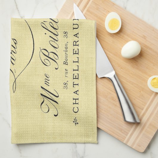  Paris Post Roze Roses Theedoek (Quarter Fold)