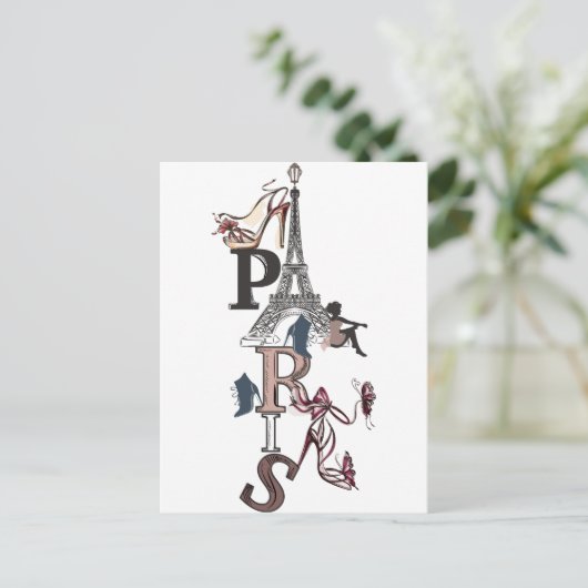 PARIS POSTALE KAART (Staand voorkant)