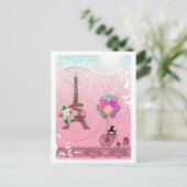 Paris Postcard Briefkaart (Staand voorkant)