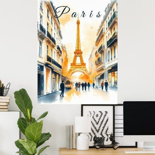 Paris Poster (Thuiskantoor)