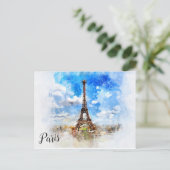 Paris Postkarte Briefkaart (Staand voorkant)