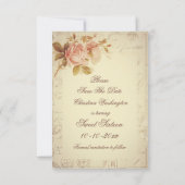  Paris Postmarks Chic Rozen Sweet 16 Save The Date (Achterkant)