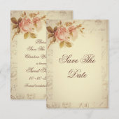  Paris Postmarks Chic Rozen Sweet 16 Save The Date (Voorkant / Achterkant)