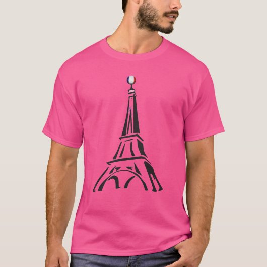 Paris Pride Tri-Blend Shirt – LGBTQ+ Rainbow (Voorkant)