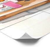 Paris Print Croissant Print Breakfast Print Kitche (Hoek)