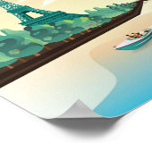 Paris Print - France Poster | Reisposter Parijs (Hoek)