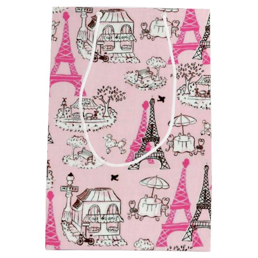 Paris Promenade Medium Cadeauzakje (Achterkant)