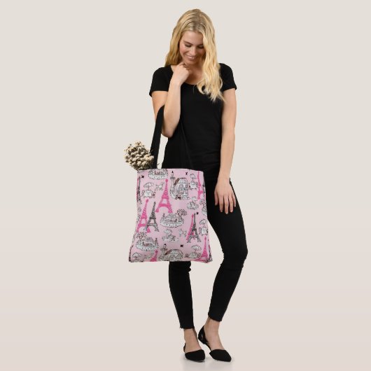 Paris Promenade Tote Bag (Op model)