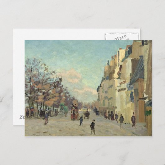 Paris, Quai de Bercy, Snow Effect, c.1873-74 Briefkaart (Voorkant / Achterkant)