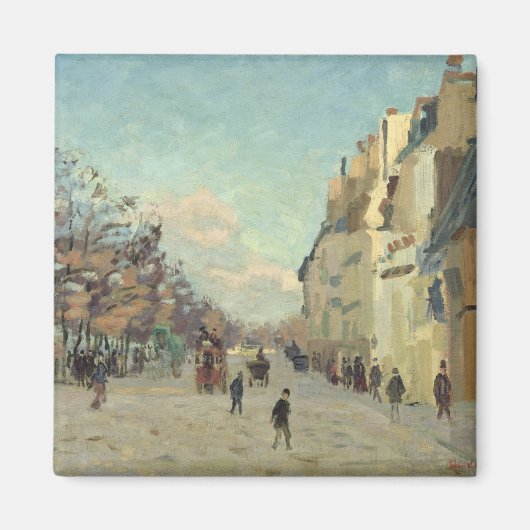 Paris, Quai de Bercy, Snow Effect, c.1873-74 Magneet (Voorkant)