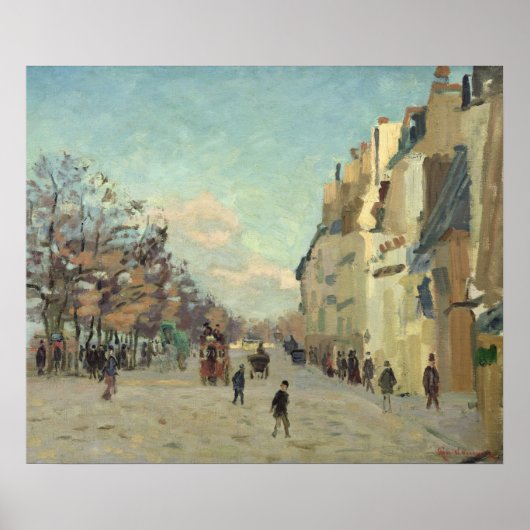 Paris, Quai de Bercy, Snow Effect, c.1873-74 Poster (Voorkant)