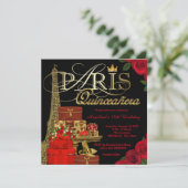 Paris Quinceanera Kaart (Staand voorkant)