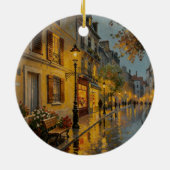 Paris Rainy Street Ornament (Achterkant)