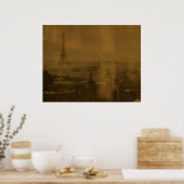 Paris-reflectie Poster (Keuken)