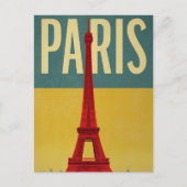 Paris retro briefkaart (Voorkant)