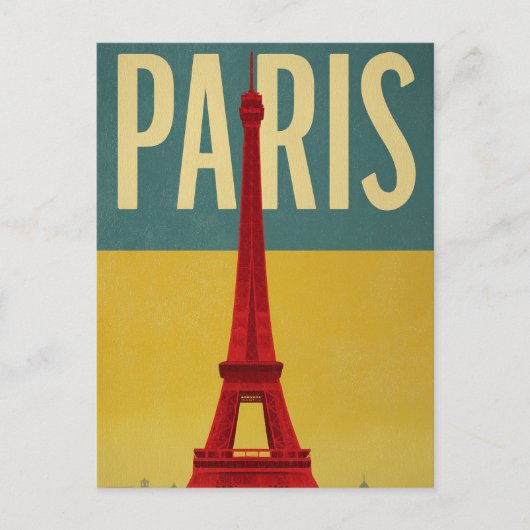 Paris retro briefkaart (Voorkant)
