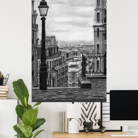 Paris Road Poster (Thuiskantoor)