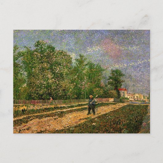 Paris Road with Peasant by Vincent van Gogh Briefkaart (Voorkant)