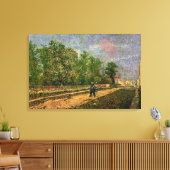 Paris Road with Peasant by Vincent van Gogh Canvas Afdruk (Insitu (Woonkamer))