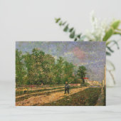 Paris Road with Peasant by Vincent van Gogh Kaart (Staand voorkant)