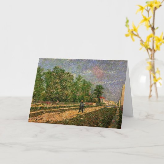 Paris Road with Peasant by Vincent van Gogh Kaart (Gele Bloem)