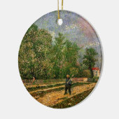 Paris Road with Peasant by Vincent van Gogh Keramisch Ornament (Links)