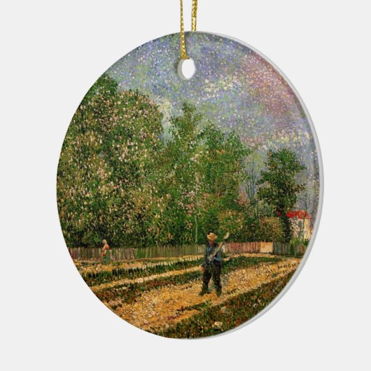 Paris Road with Peasant by Vincent van Gogh Keramisch Ornament (Links)