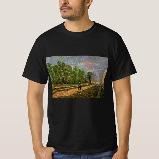Paris Road with Peasant by Vincent van Gogh T-shirt (Voorkant)